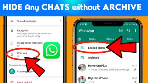 WhatsApp Chat Hide Without Archive How To Lock A Specific Chat In