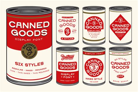 Canned Goods by Brethren Design Co on Dribbble