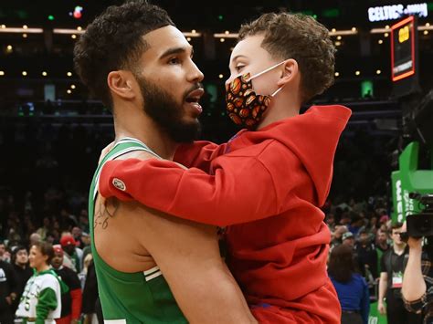 Jayson Tatum Opens Up On Why He Writes His Son Deuces Name On All His