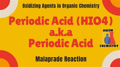 Reaction With Periodic Acid Hio4 Organic Chemistry Iit Jee Neet