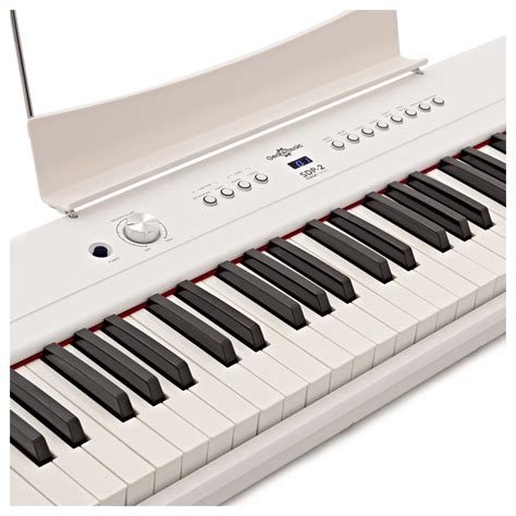 Sdp Stage Piano By Gear Music Stand Pedal And Headphones White At