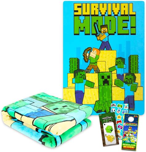 Minecraft Throw Blanket For Boys Minecraft Plush Throw