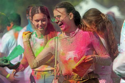 Photos Colors Fly As Greenwich Residents Celebrate Holi