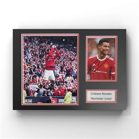 Cristiano Ronaldo Manchester United Signed Display - CharityStars