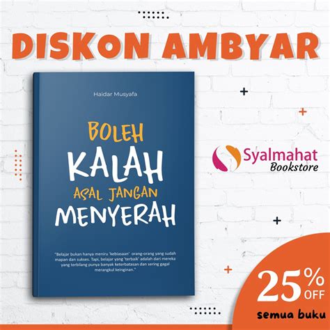 Jual Buku Motivasi Islam Islami Boleh Kalah Asal Jangan Menyerah Untuk