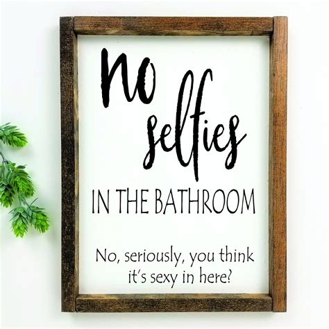 Rustic Farmhouse Style Funny Bathroom Sign Farmhouse Decor Etsy In