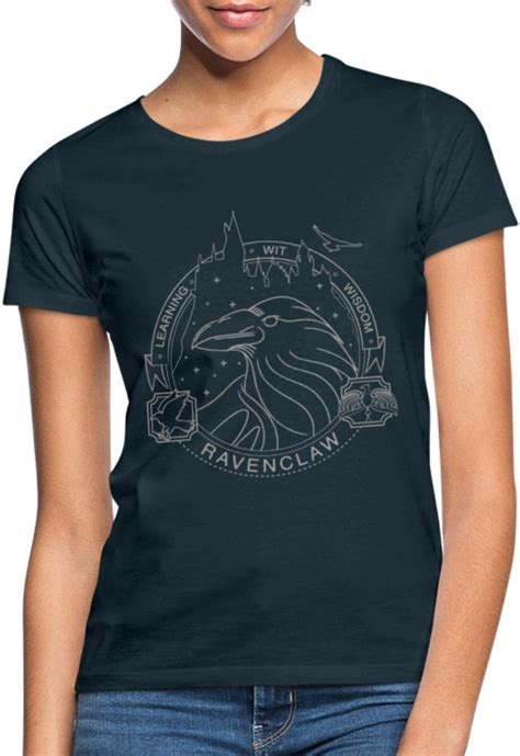 Spreadshirt Harry Potter Emblème Serdaigle Ravenclaw T Shirt Femme