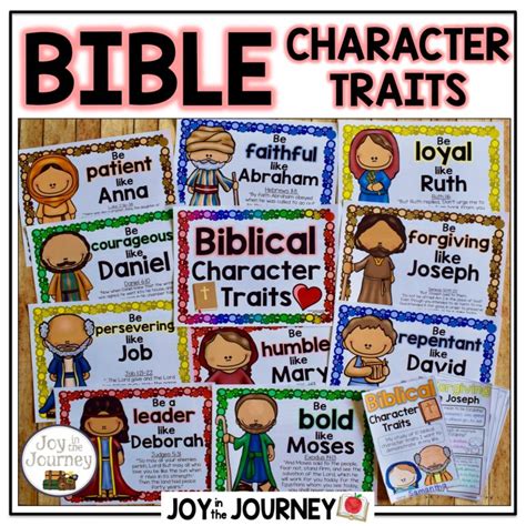 Biblical Character Traits Posters