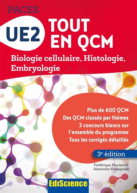 Ue Tout En Qcm Paces E D Biologie Cellulaire Histologie