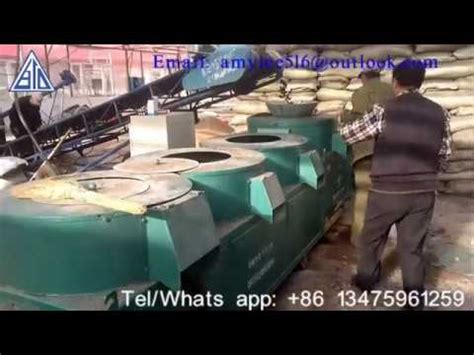 Sewage Sludge Organic Fertilizer Granule Making Machine Youtube