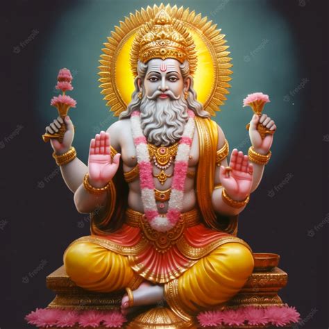 Premium AI Image | Hindu God Brahma