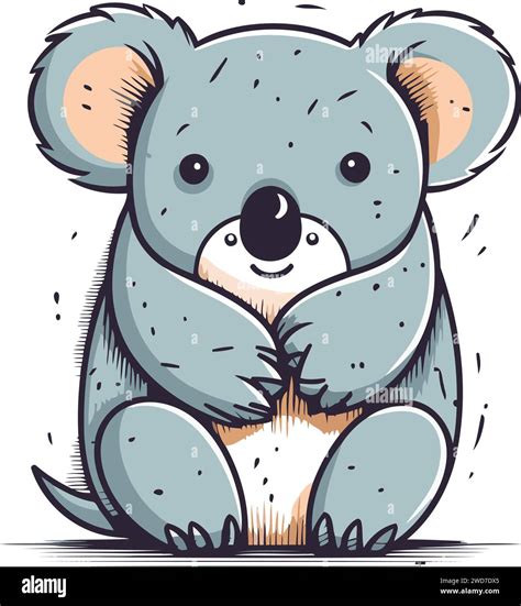 Cute Cartoon Koala Vector Illustration Of A Cute Koala Stock Vector