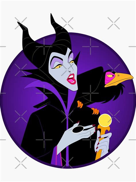 Maleficent Sticker For Sale By RaymondDiaz Redbubble