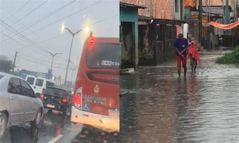 Manaus Amanhece Debaixo De Forte Chuva E Defesa Civil Emite Alerta