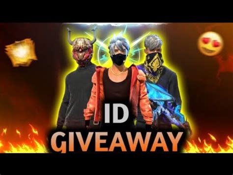 Pro Id Giveaway Free Fire Id Giveaway Today By Dank Gaming FF YouTube