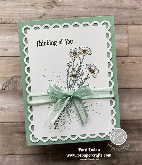 Pretty Quiet Meadow Thinking Of You Card P S Paper Crafts