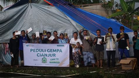 WIZ Dan FMDKI Kolaborasi Bantu Korban Gempa Cianjur WAHDAH INSPIRASI