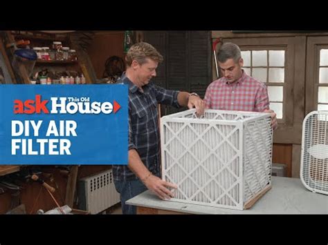 How to Make a DIY Air Filter | Ask This Old House | Diy air purifier ...