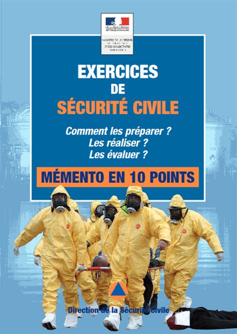 PNRS Memento exercices de sécurité civile