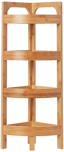 Tier Bamboo Corner Storage Shelf By Trademark Innovations