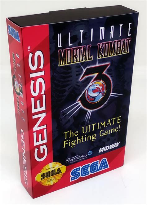 Ultimate Mortal Kombat Sega Genesis Mega Drive Repros Retro