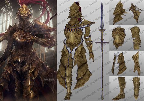 3D model DARK SOULS Ornstein the dragonslayer Armor DIY Cosplay ...