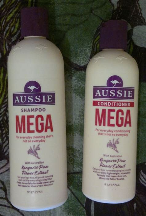 aussie mega shampoo conditioner  strawberry blonde