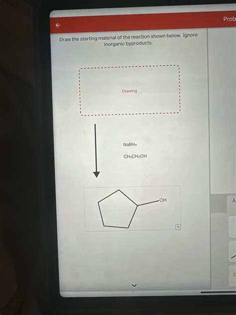 Answered Draw The Starting Material Of The Bartleby