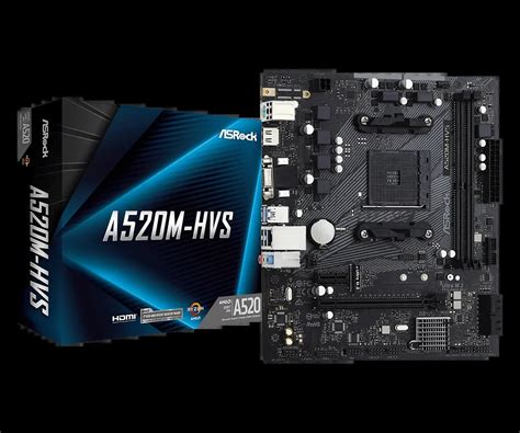 ASRock A520M HVS AMD AM4 Micro ATX Motherboard In Bangladesh