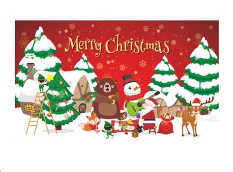 MERRY CHRISTMAS BACKDROP BANNER (CLOTH TYPE), Hobbies & Toys ...