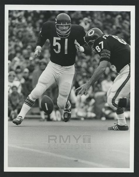 Lot 362 1970 Dick Butkus Chicago Bears Legend On The Attack