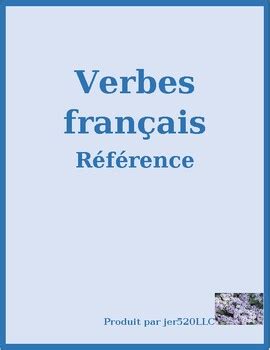 French Verb List 1 By Jer520 LLC TPT