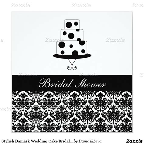 Stylish Damask Wedding Cake Bridal Shower 5 25x5 25 Square Paper