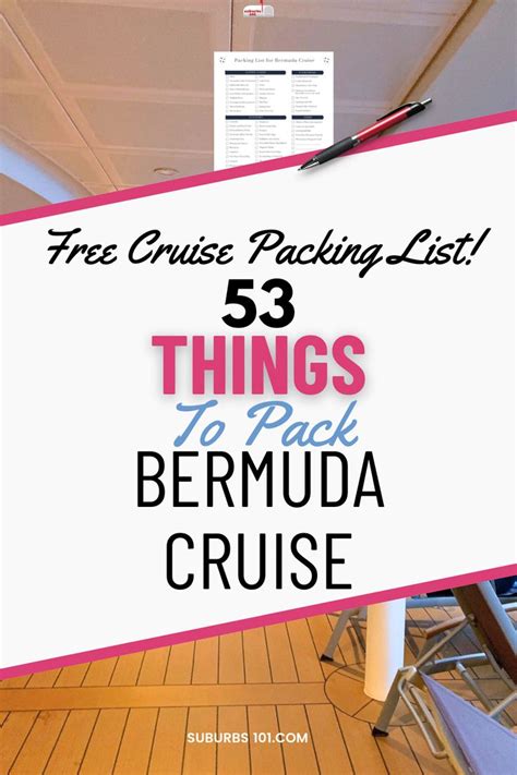 53 Things To Pack For Bermuda Cruise Free Packing List In 2024