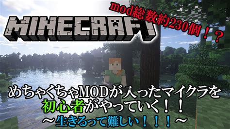 【マイクラ・betterminecraft】mod総数約230個！？めちゃくちゃmodが入ったマイクラを初心者がやっていく！！4【那須 ゆうき】 マイクラ（minecraft）動画まとめ