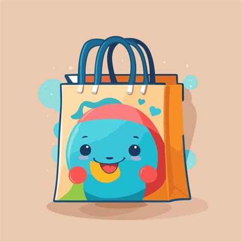 Premium Vector Shopping Bag Cartoon Vector