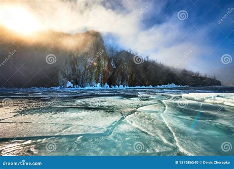 Baikal Lake In Winter Stock Photo Image Of Frozenwater 137586540