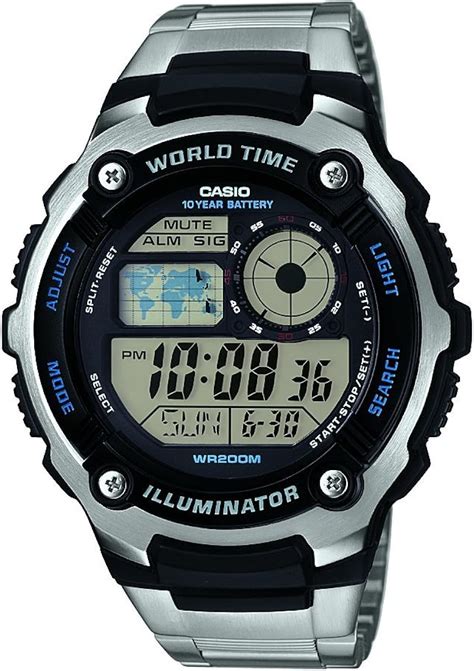 Casio Reloj Analogico Para Hombre De Cuarzo Con Correa En Acero