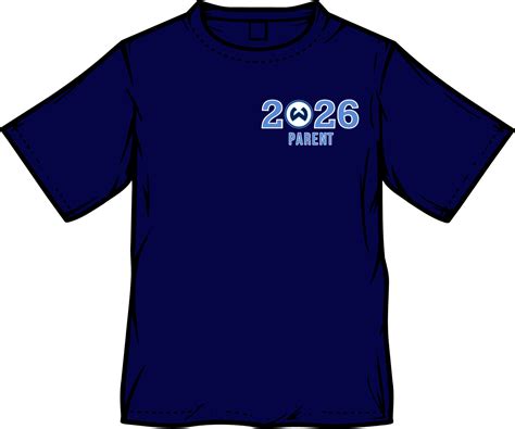 Class of 2026 Parent T-shirt in navy, white or grey — HOMETOWN SPIRITWEAR