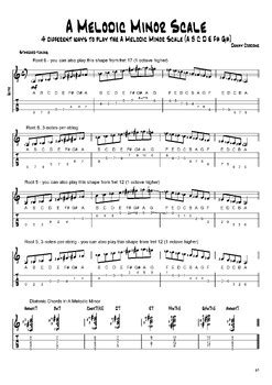 A Melodic Minor Scale - 4 Different Ways to Play The A Melodic Minor Scale