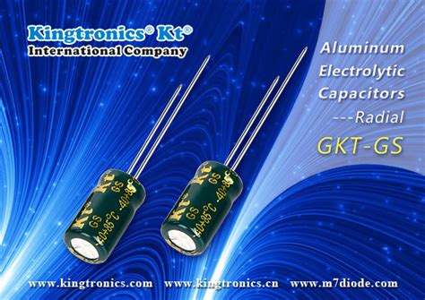 Kt Kingtronics Radial Aluminum Electrolytic Capacitors GKT GS