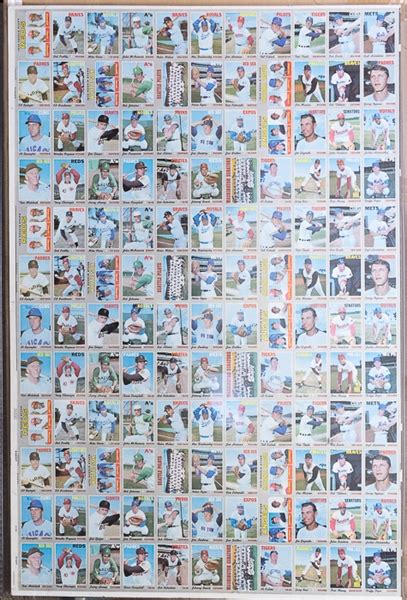 Lot Detail Topps Baseball High Series Uncut Sheet W Nolan Ryan