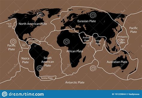 Tectonic Plates. Plate Movement Vector Illustration | CartoonDealer.com ...