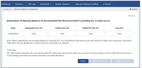 Introducing Electronic Credit Reversal And Reclaimed Statement