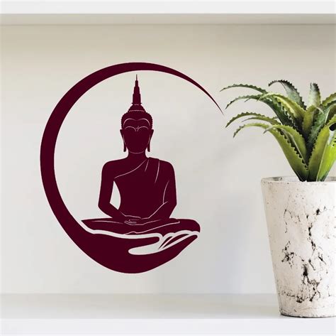 Hot Indian Buddha Wall Decals Ganesh Vinyl Sticker Home Bedroom Decor