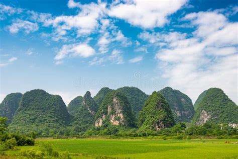 Karst Mountain Landscape in Rural Guilin, China Stock Image - Image of landscape, asian: 190979209