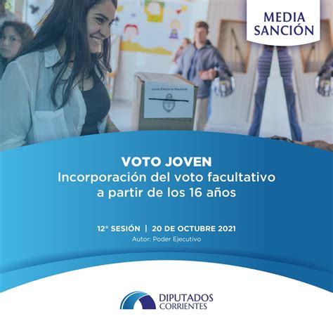 Media Sanción Por Unanimidad Se Aprobó El Proyecto De “voto Joven