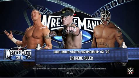 Wwe 2k24 Randy Orton Vs John Cena Vs Rey Mysterio Extreme Rules