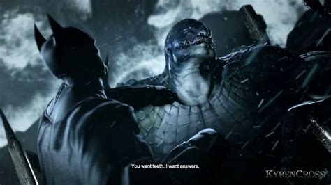 Batman Arkham Origins Quality Test Killer Croc Boss Fight Youtube