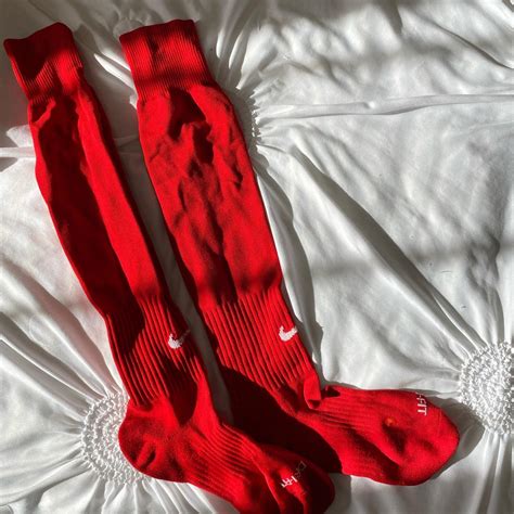 Red Nike socks - Depop